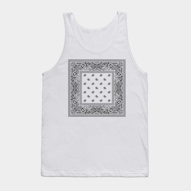 Bandana White Tank Top by Malchev